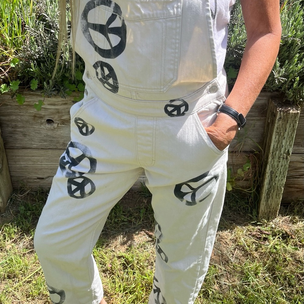 free people overalls marked size large but definitely fits like a small/medium